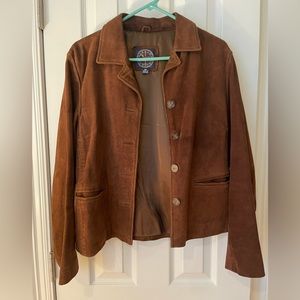 Vintage Harold’s Brown Suede Lined Jacket Size Medium